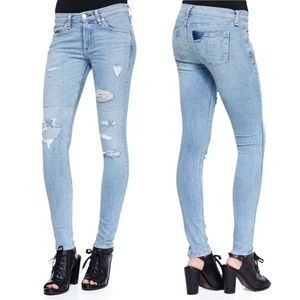 Rag & Bone la costa repair distressed skinny 27